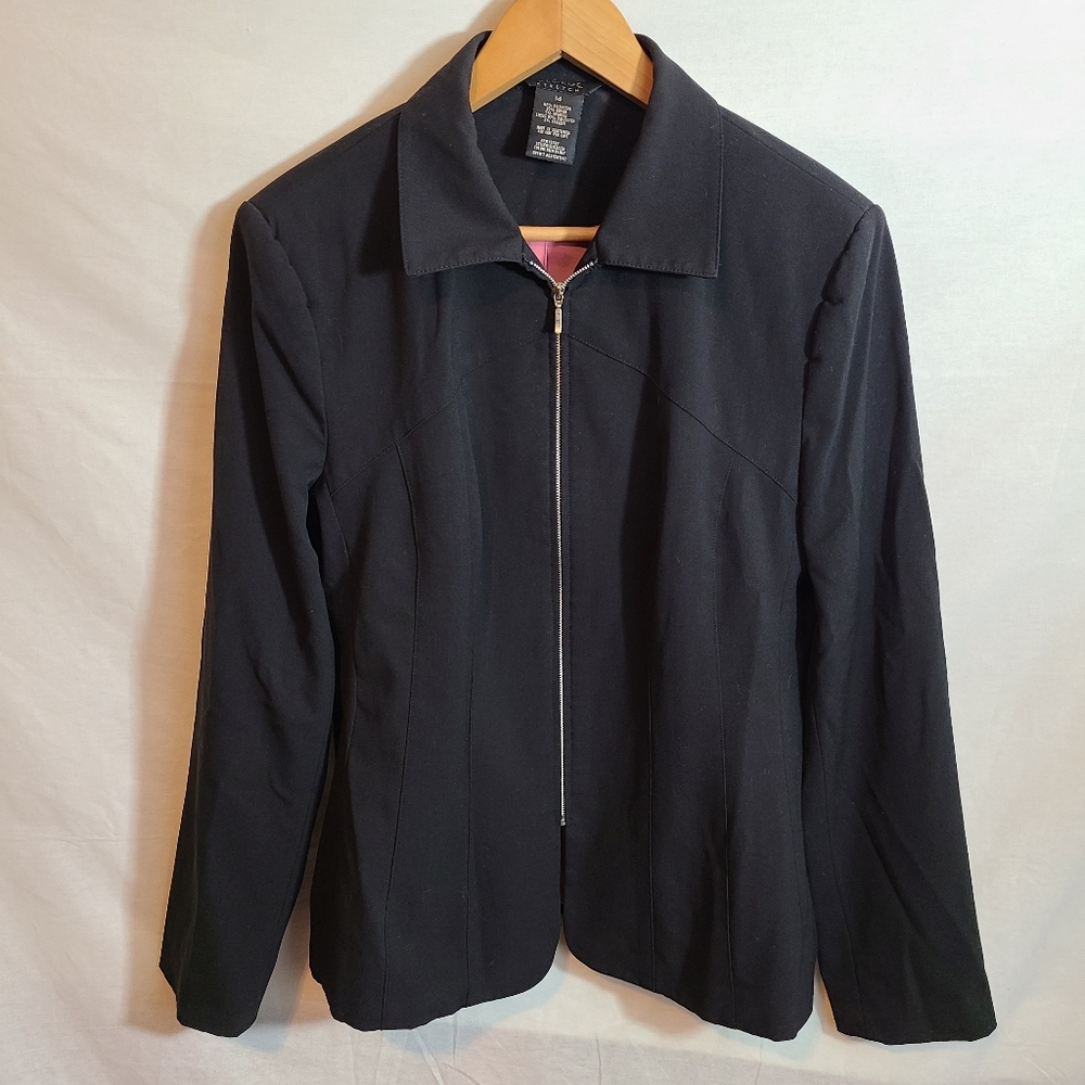 George Street Black Full Zip Blazer Jacket
